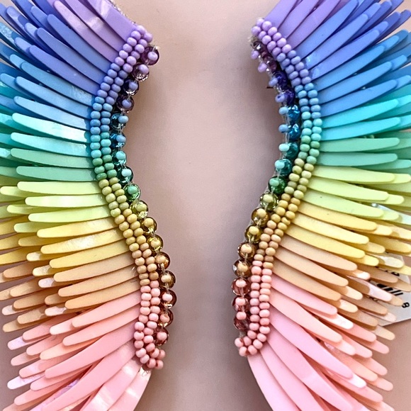 🌺🎉HP🎉🌺 NWT Mignonne Gavigan Madeline Earrings Rainbow Pastel - Picture 7 of 16